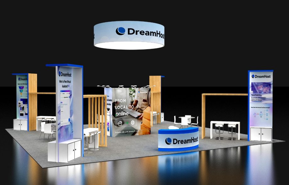 40x40 trade show booth